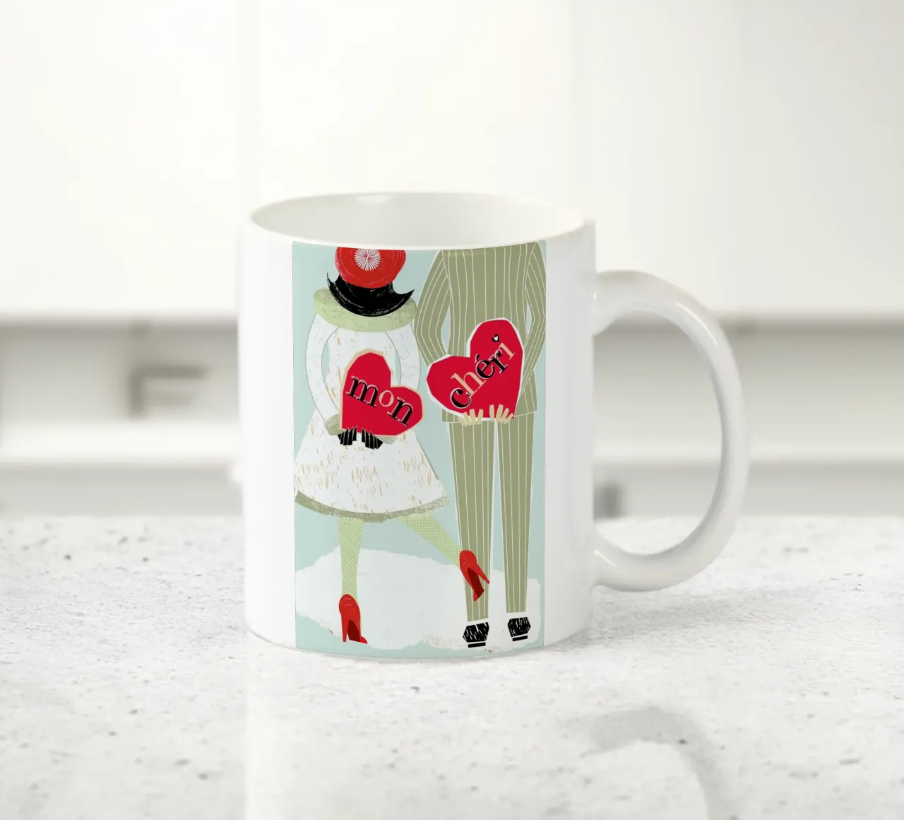 Mon Chéri tazza in ceramica da Catherine Aguilar