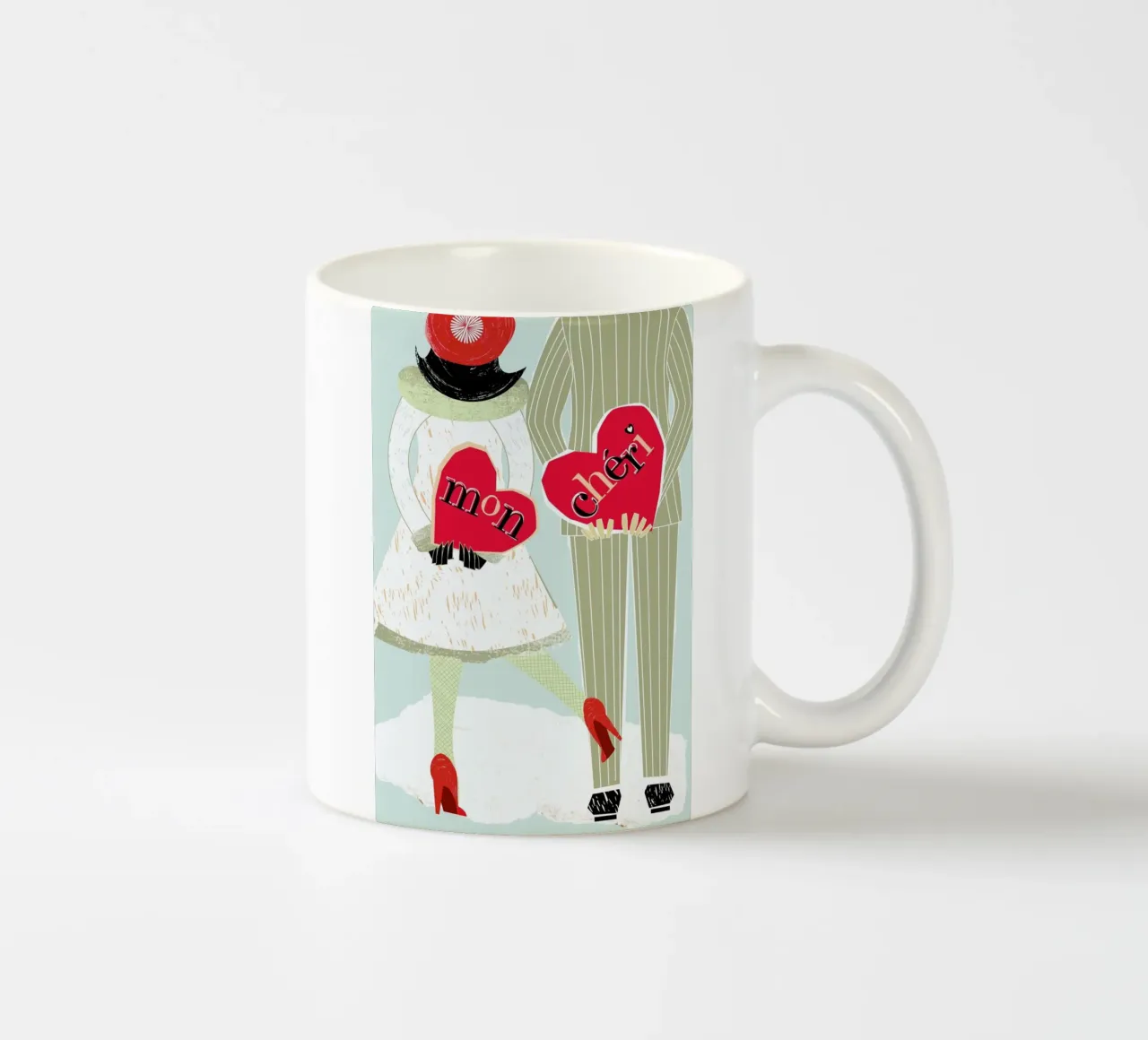 Mon Chéri tazza in ceramica da Catherine Aguilar