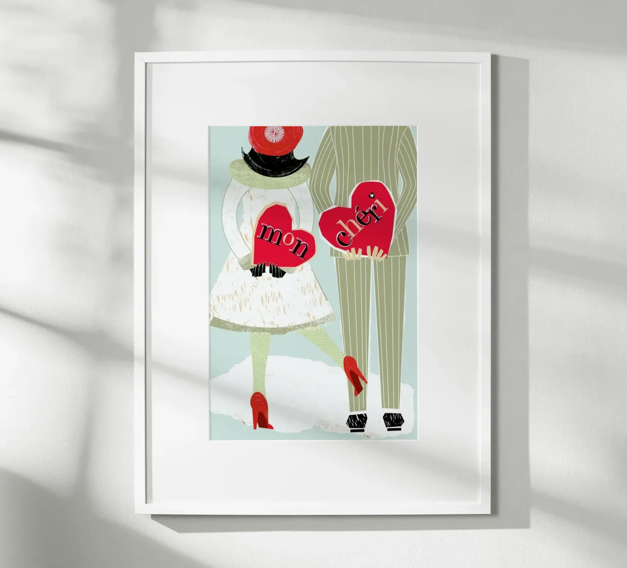 Mon Chéri poster con telaio in plastica da Catherine Aguilar