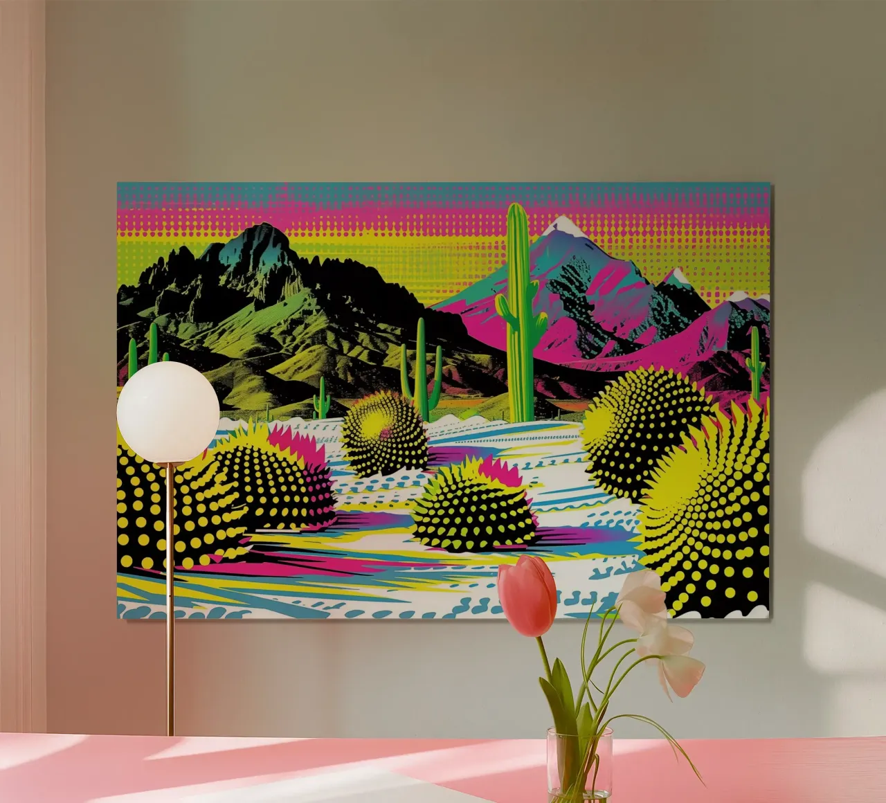 Neve nel deserto dei cactus poster da Autofocus