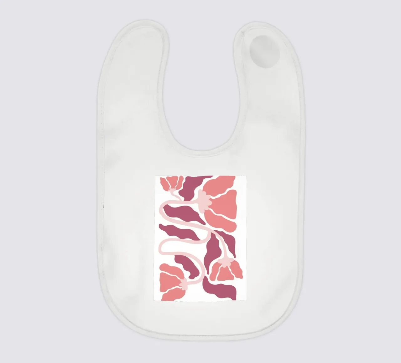 Flusso floreale astratto - Soft Boho Art bavaglino da Cozy Vibes