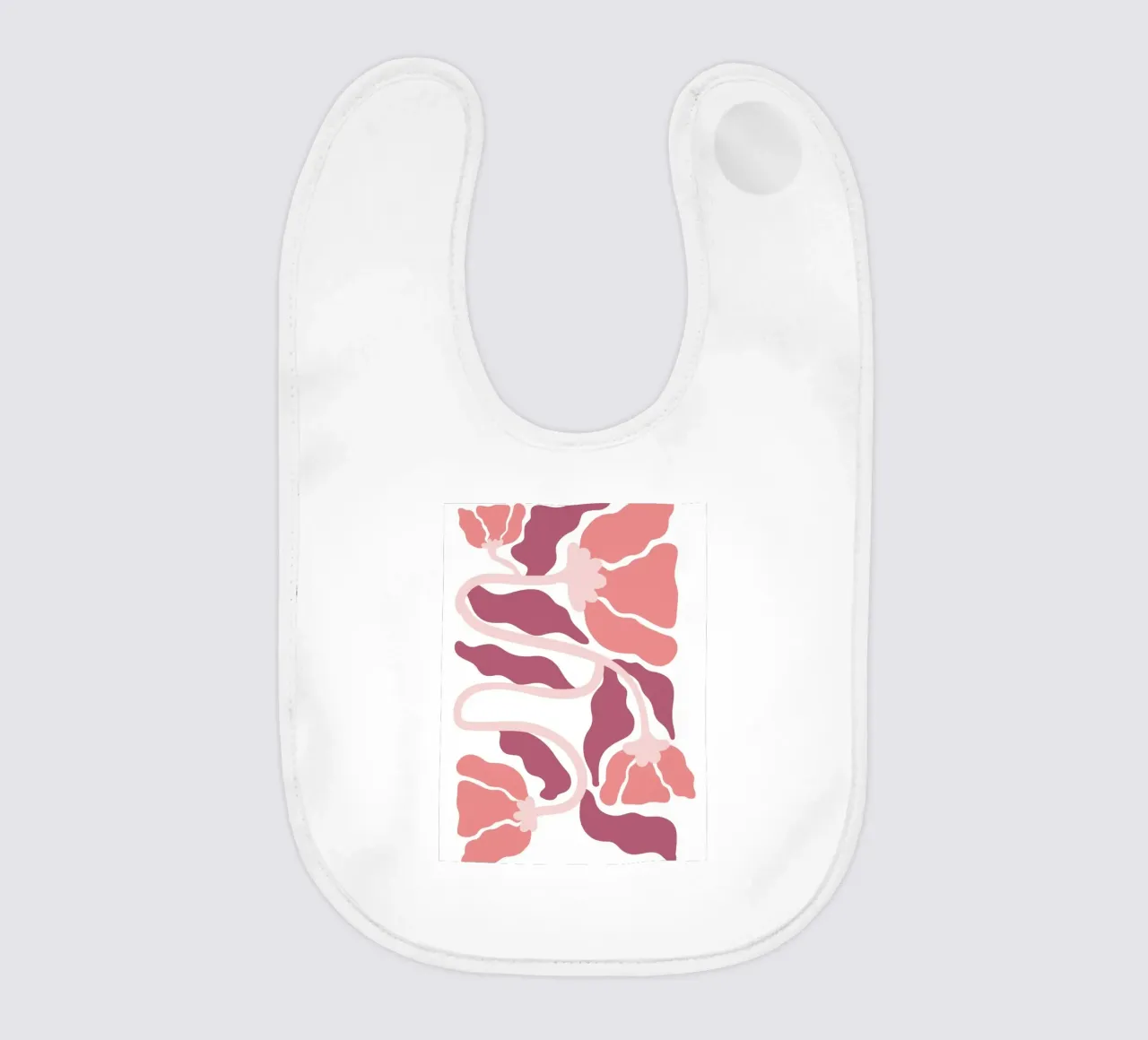 Flusso floreale astratto - Soft Boho Art bavaglino da Cozy Vibes