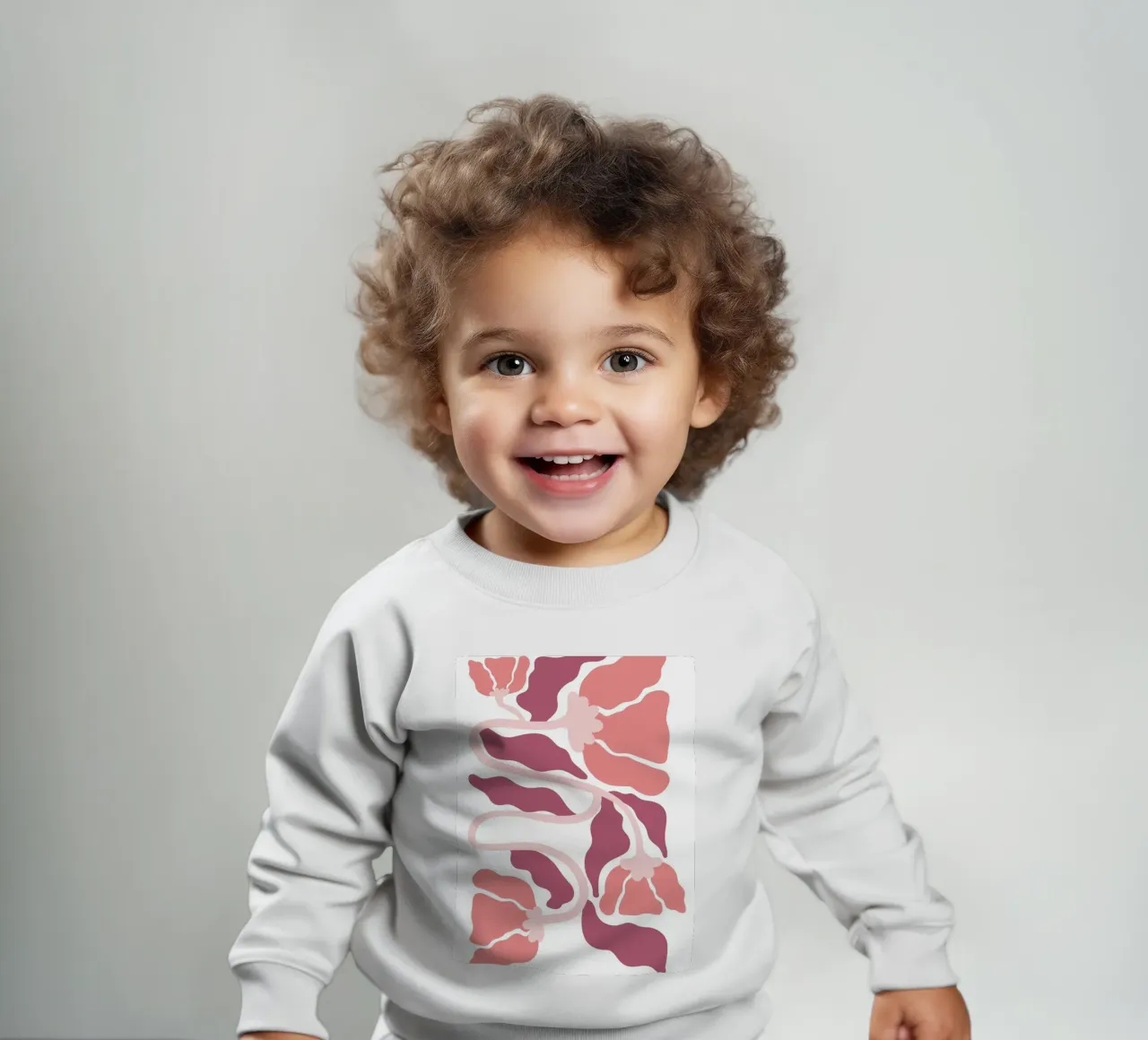 Flusso floreale astratto - Soft Boho Art felpa neonato da Cozy Vibes