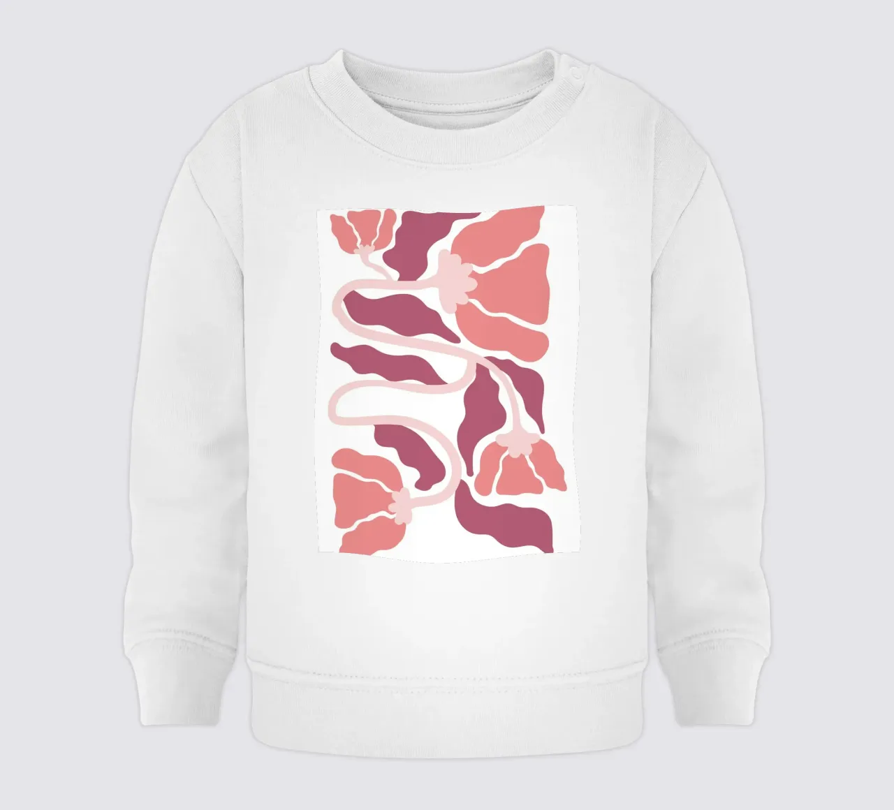 Flusso floreale astratto - Soft Boho Art felpa neonato da Cozy Vibes