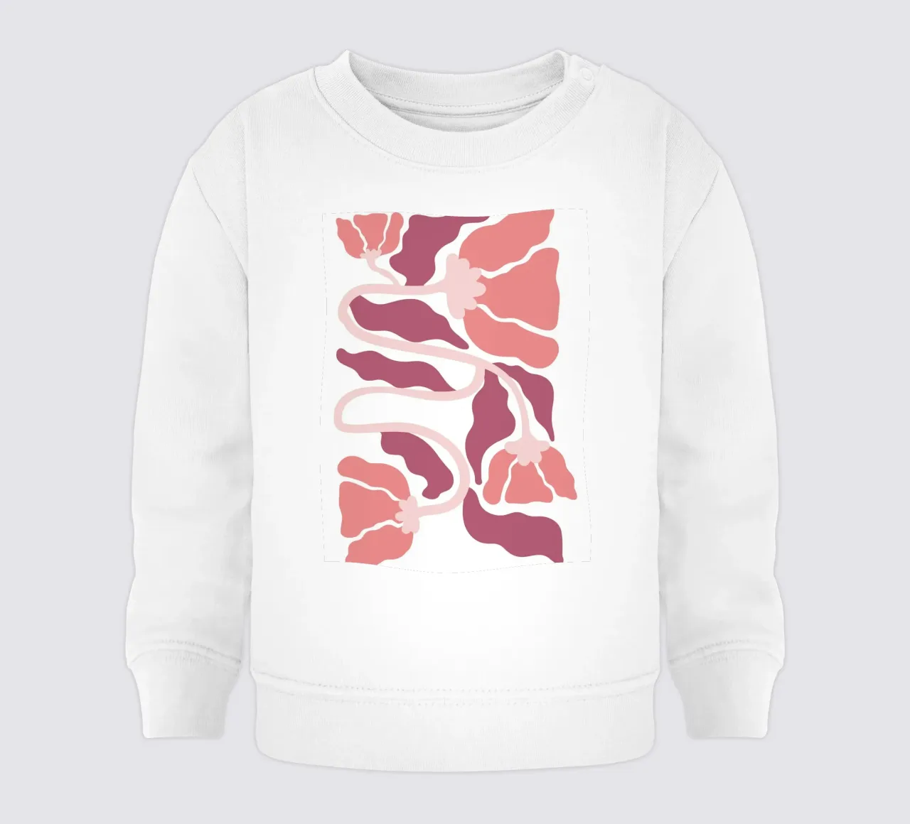 Flusso floreale astratto - Soft Boho Art felpa neonato da Cozy Vibes