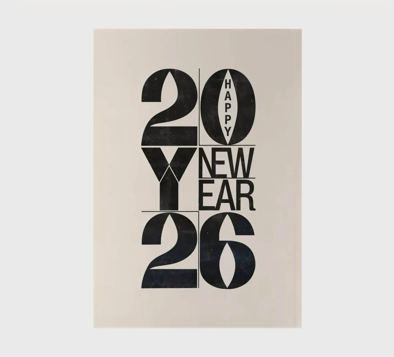 New Year 2026 carnet de notes de Winter Whispers