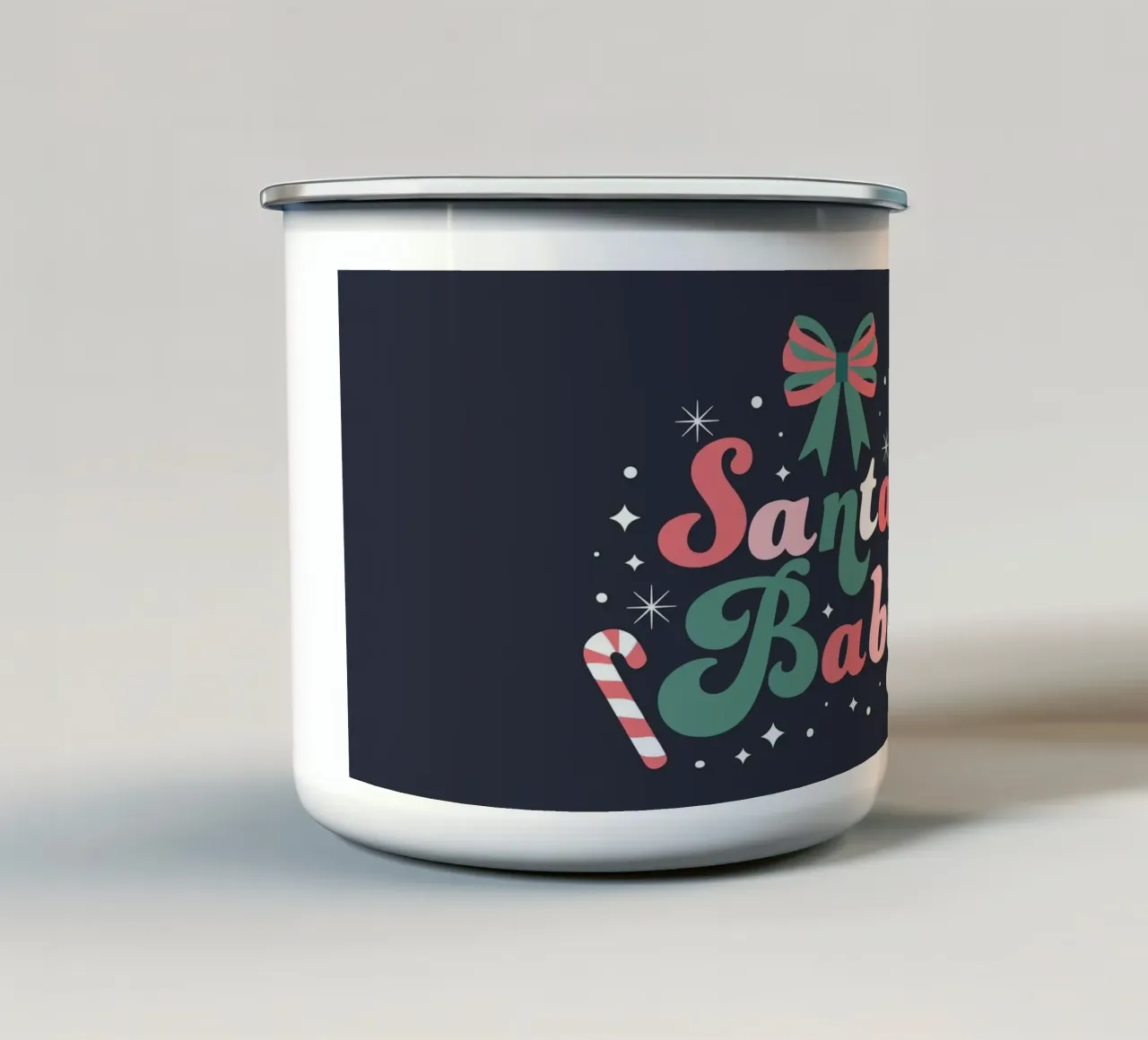 Babbo Natale tazza in smalto da Winter Whispers