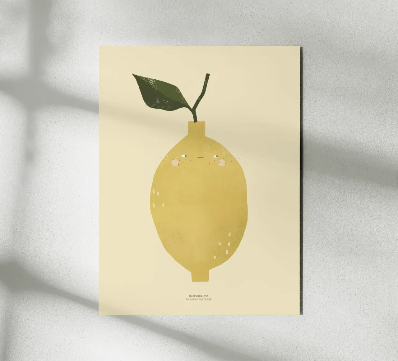 FELICE LIMONE CARINO alluminio dibond da sarahlenadesign