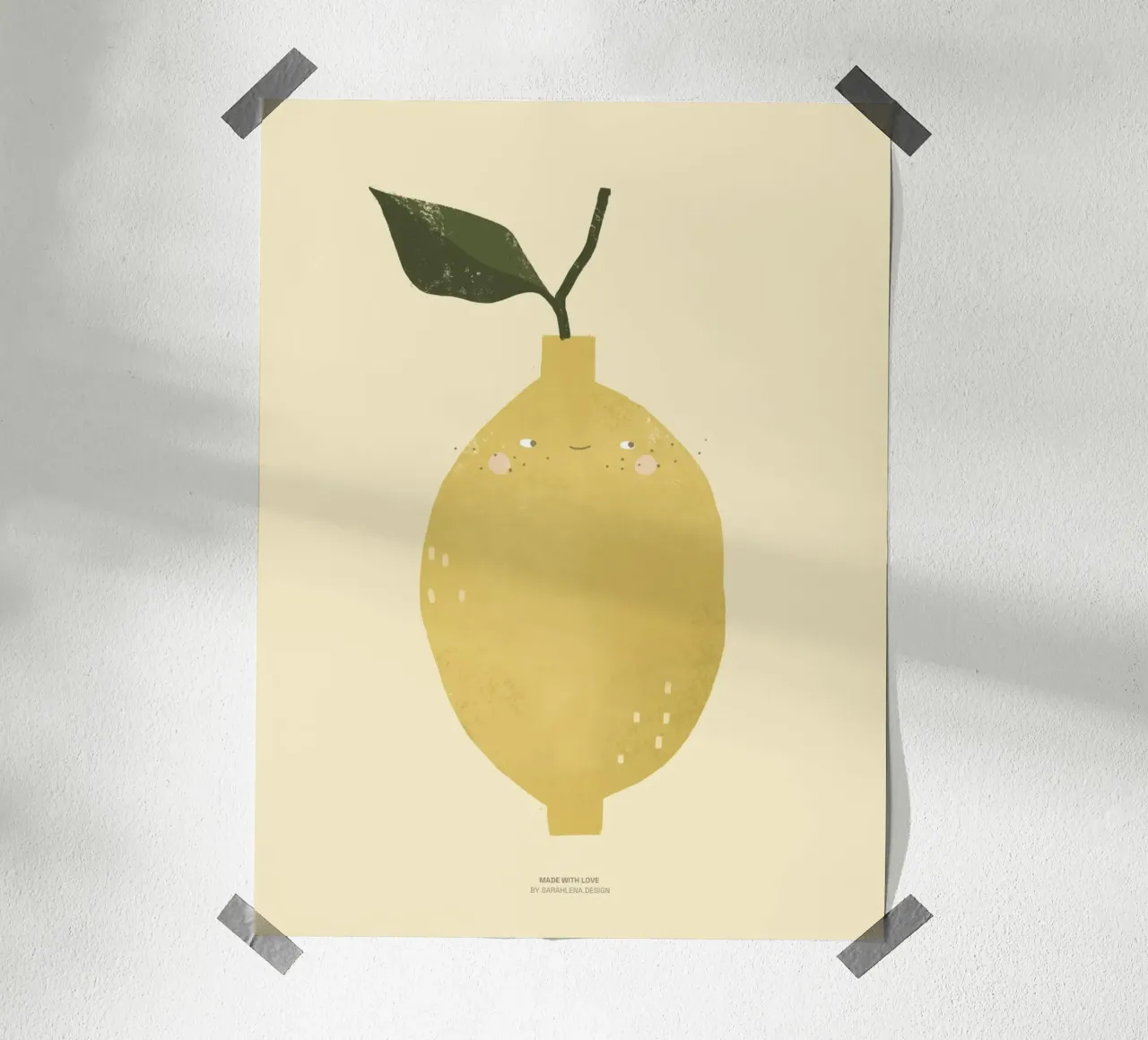 FRÖHLICHE SÜSSE ZITRONE Hahnemühle von sarahlenadesign
