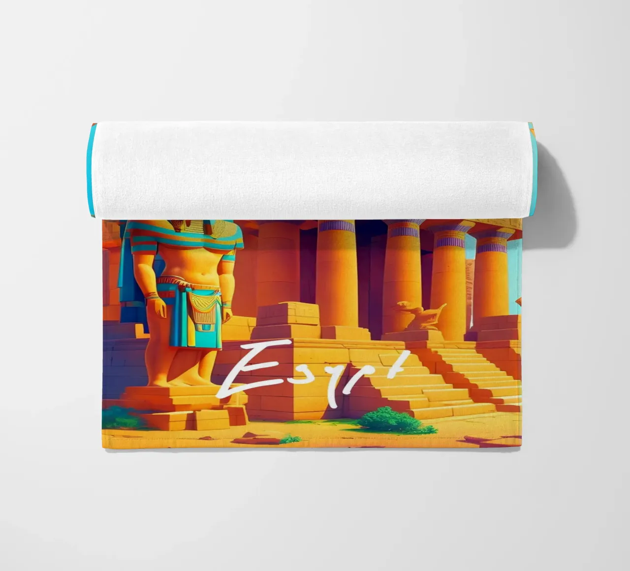 Scena di tempio dell'Antico Egitto telo mare da Charnwood Prints