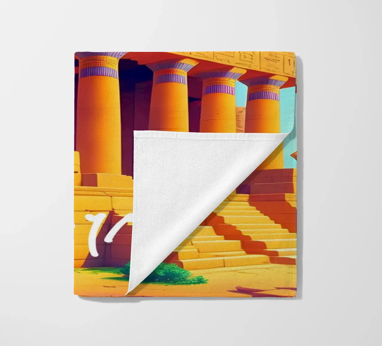 Scena di tempio dell'Antico Egitto telo mare da Charnwood Prints