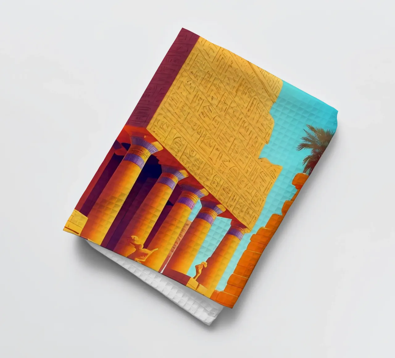 Scène de temple de l'Égypte ancienne torchon de Charnwood Prints