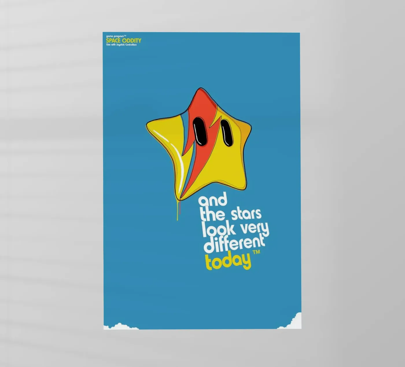 Space Oddity Game Program pellicola backlit da Butcher Billy