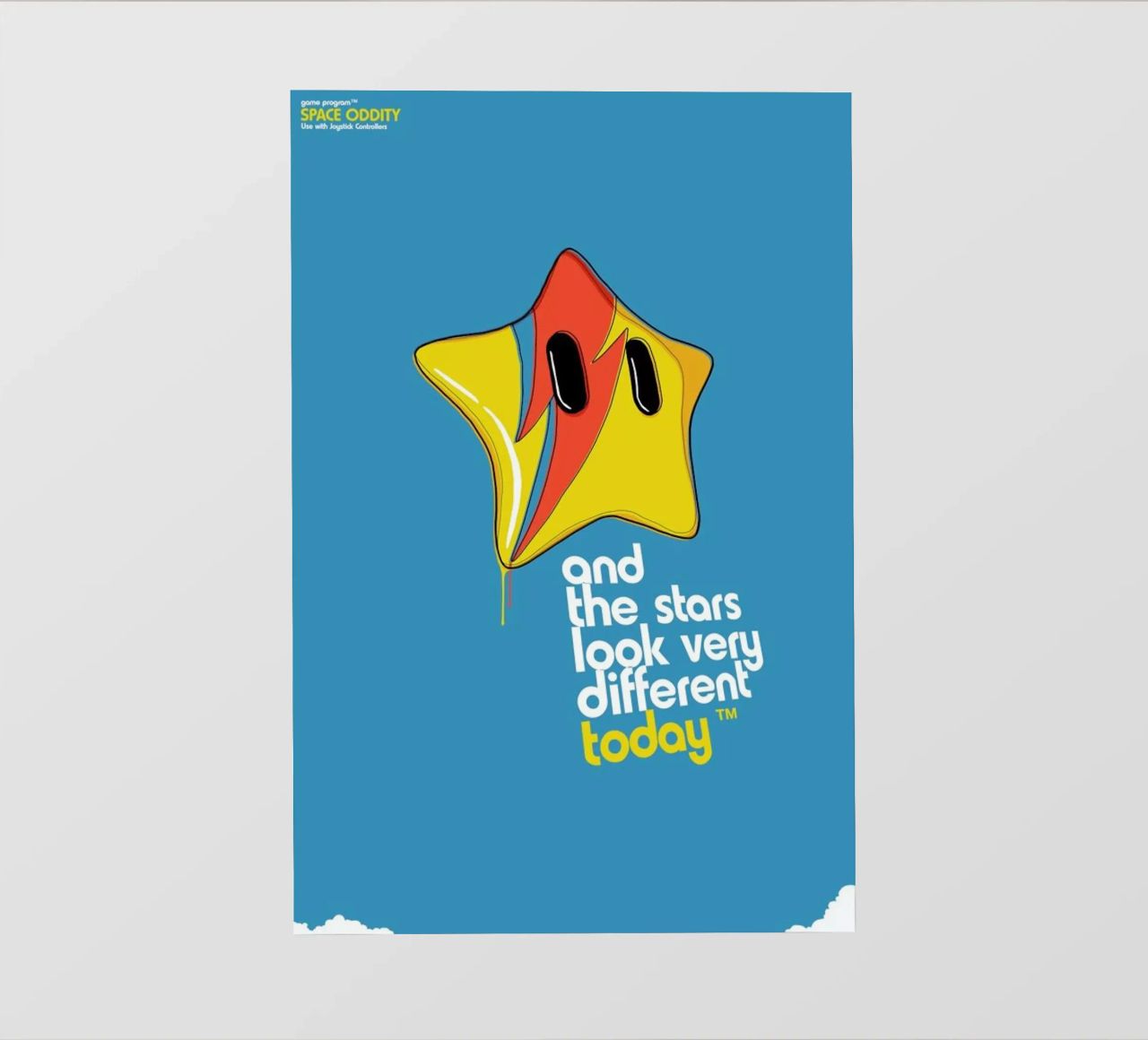 Space Oddity Game Program pellicola backlit da Butcher Billy