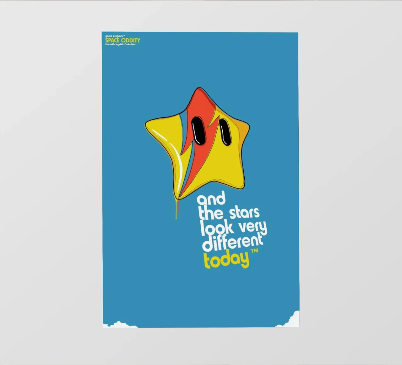 Space Oddity Game Program Backlit Folie von Butcher Billy