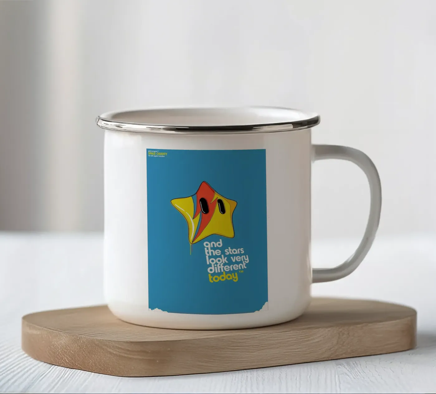 Space Oddity Game Program enamel mug by Butcher Billy
