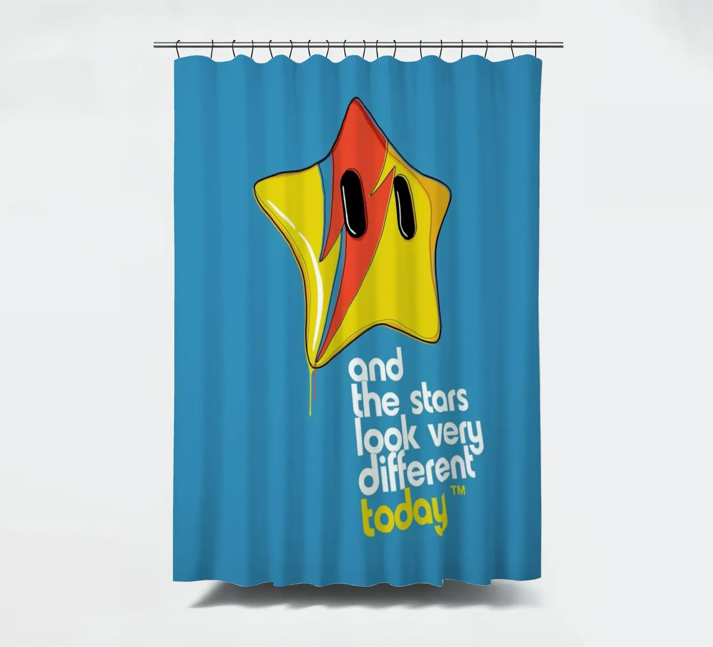 Space Oddity Game Program Duschvorhang von Butcher Billy