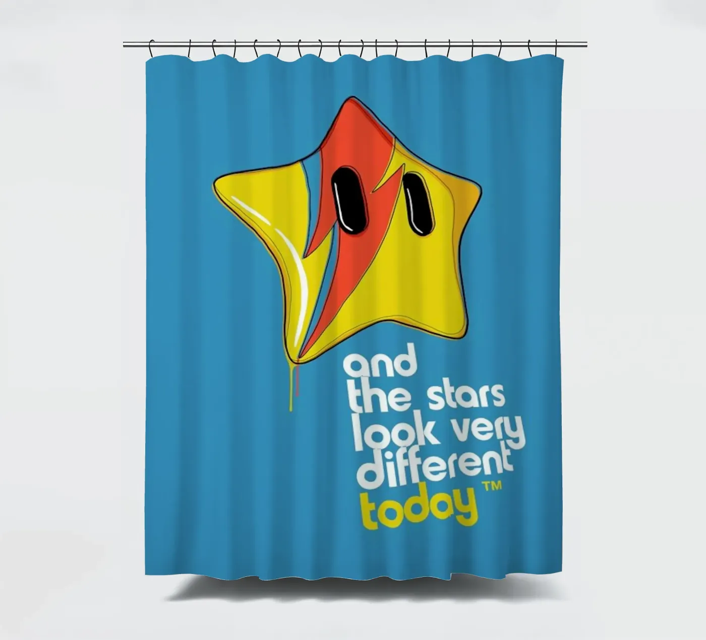 Space Oddity Game Program Duschvorhang von Butcher Billy