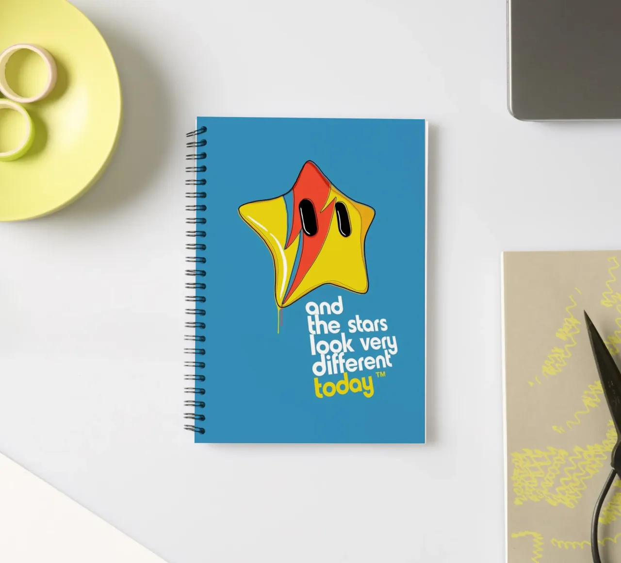 Space Oddity Game Program spiral notebook by Butcher Billy