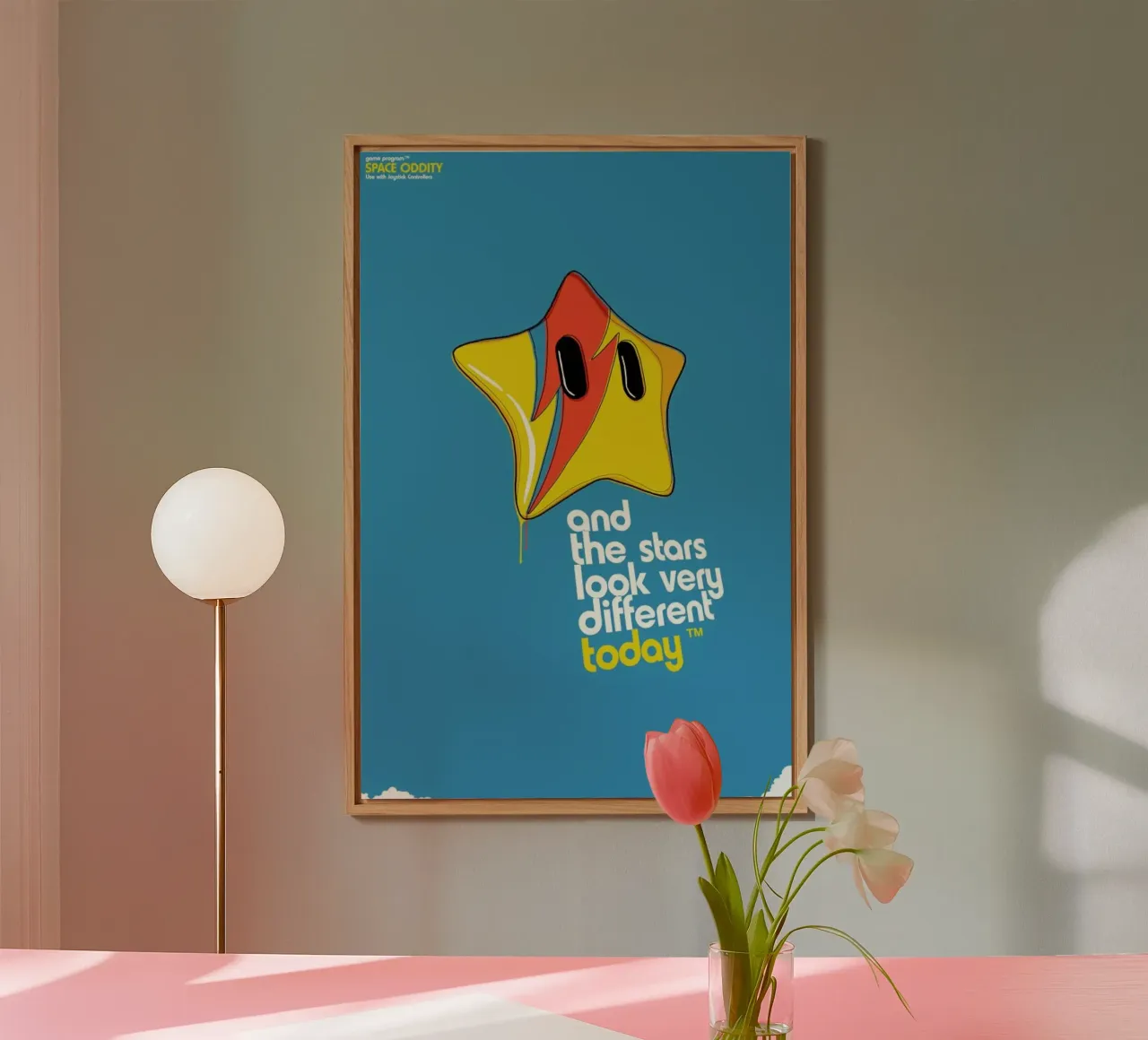 Space Oddity Game Program alluminio dibond da Butcher Billy