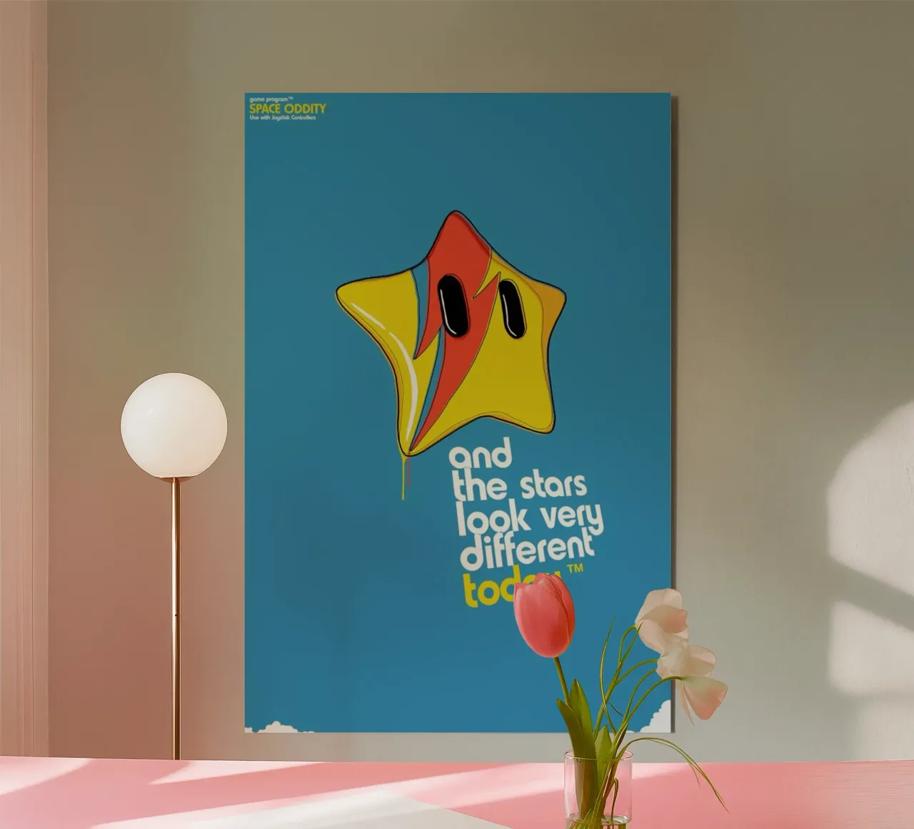 Space Oddity Game Program Alu-Dibond von Butcher Billy