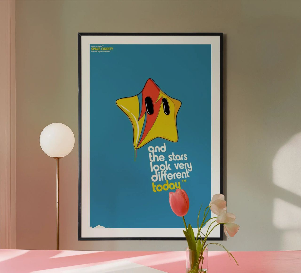 Space Oddity Game Program Poster von Butcher Billy