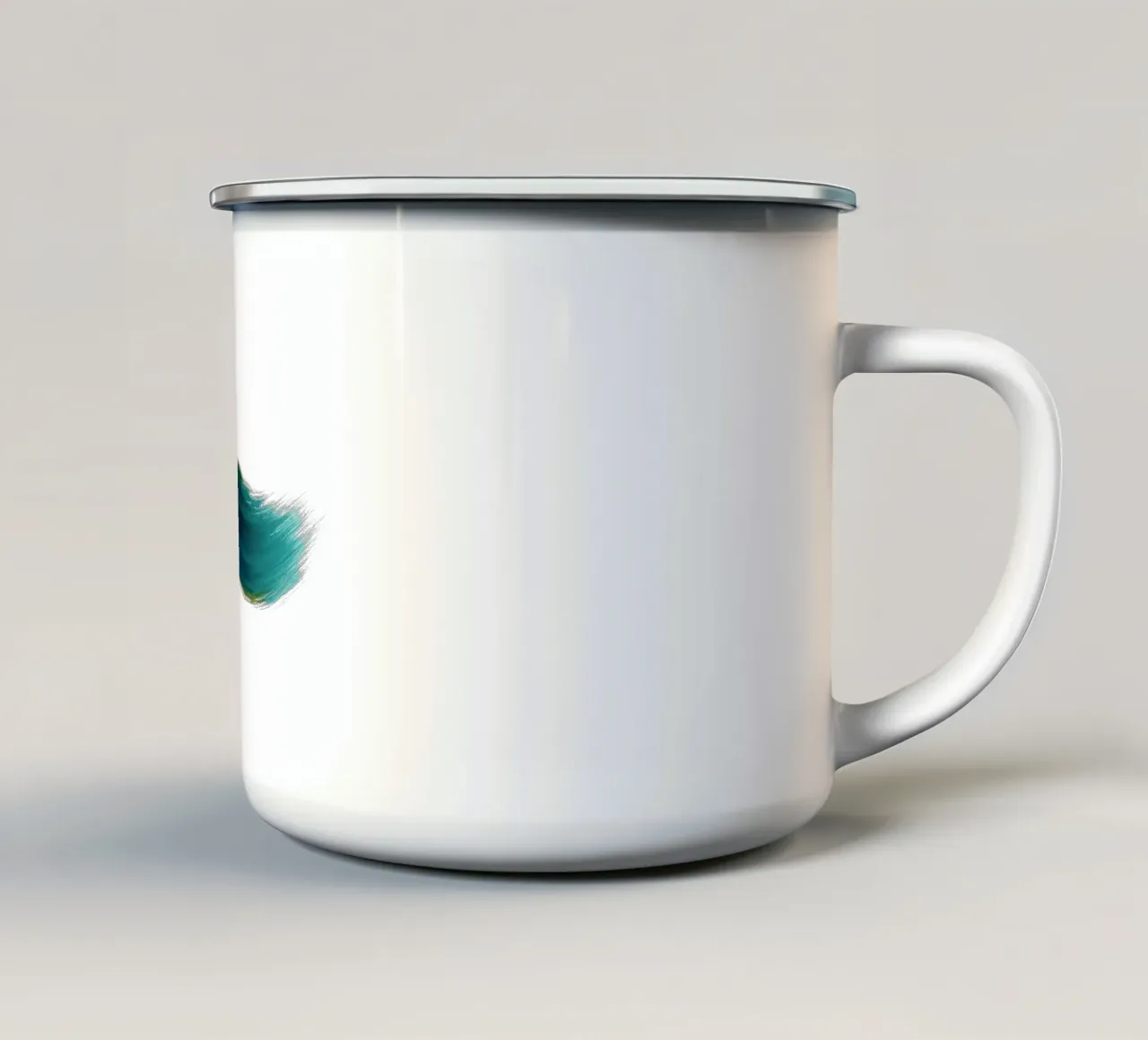 Single Swoosh tazza in smalto da Lunaris