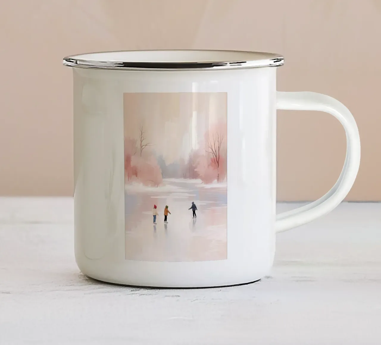 Schlittschuhlaufen tazza in smalto da Ohkimiko