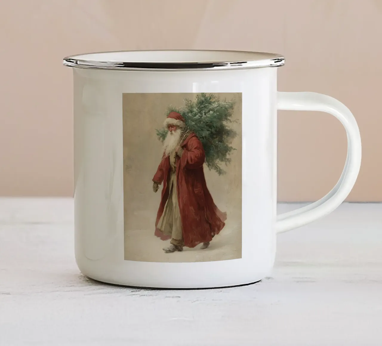 Christmas Tree Gathering tazza in smalto da Willow & Elm