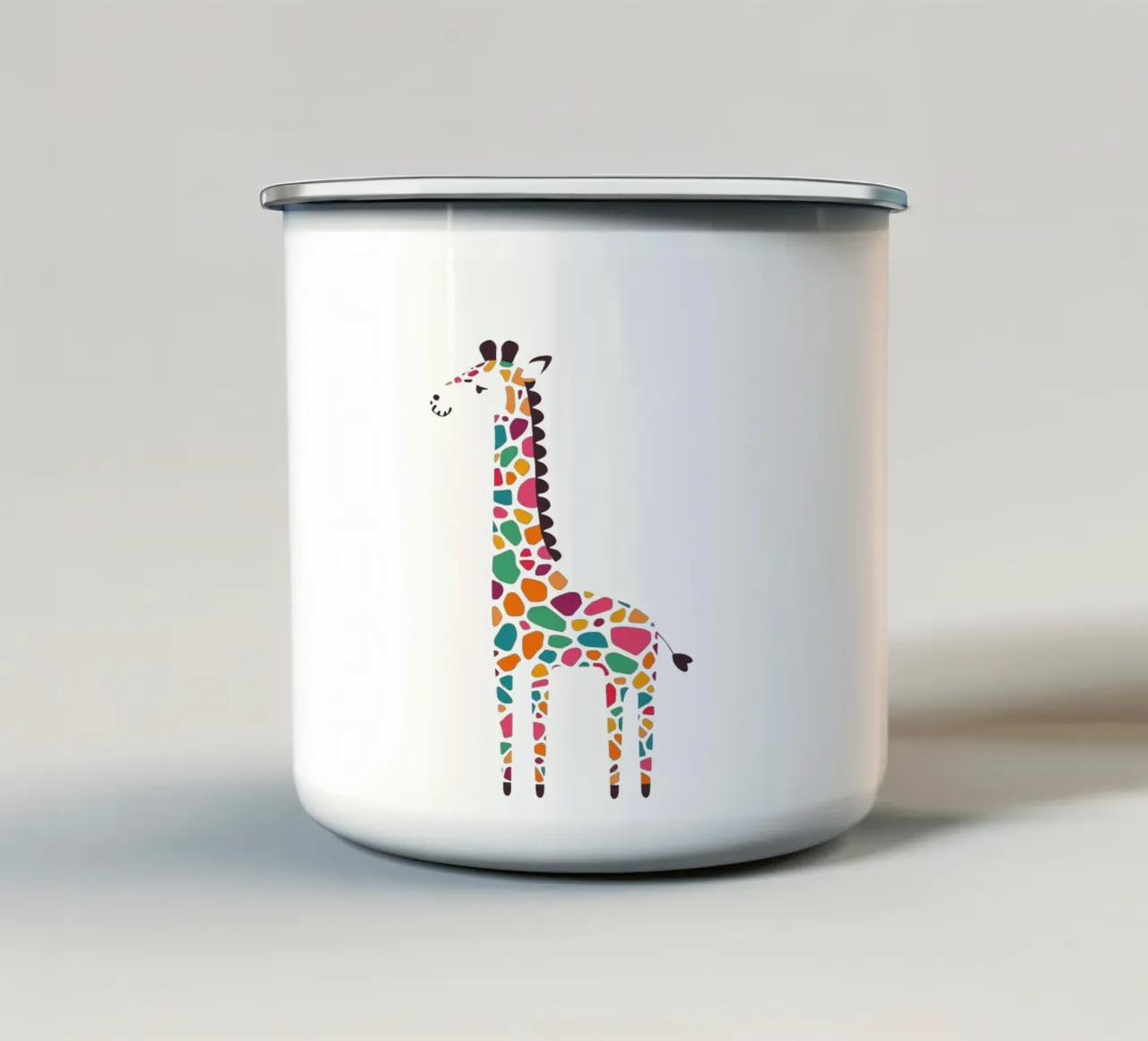 Sussurri di colore tazza in smalto da Doodle Dreams Art