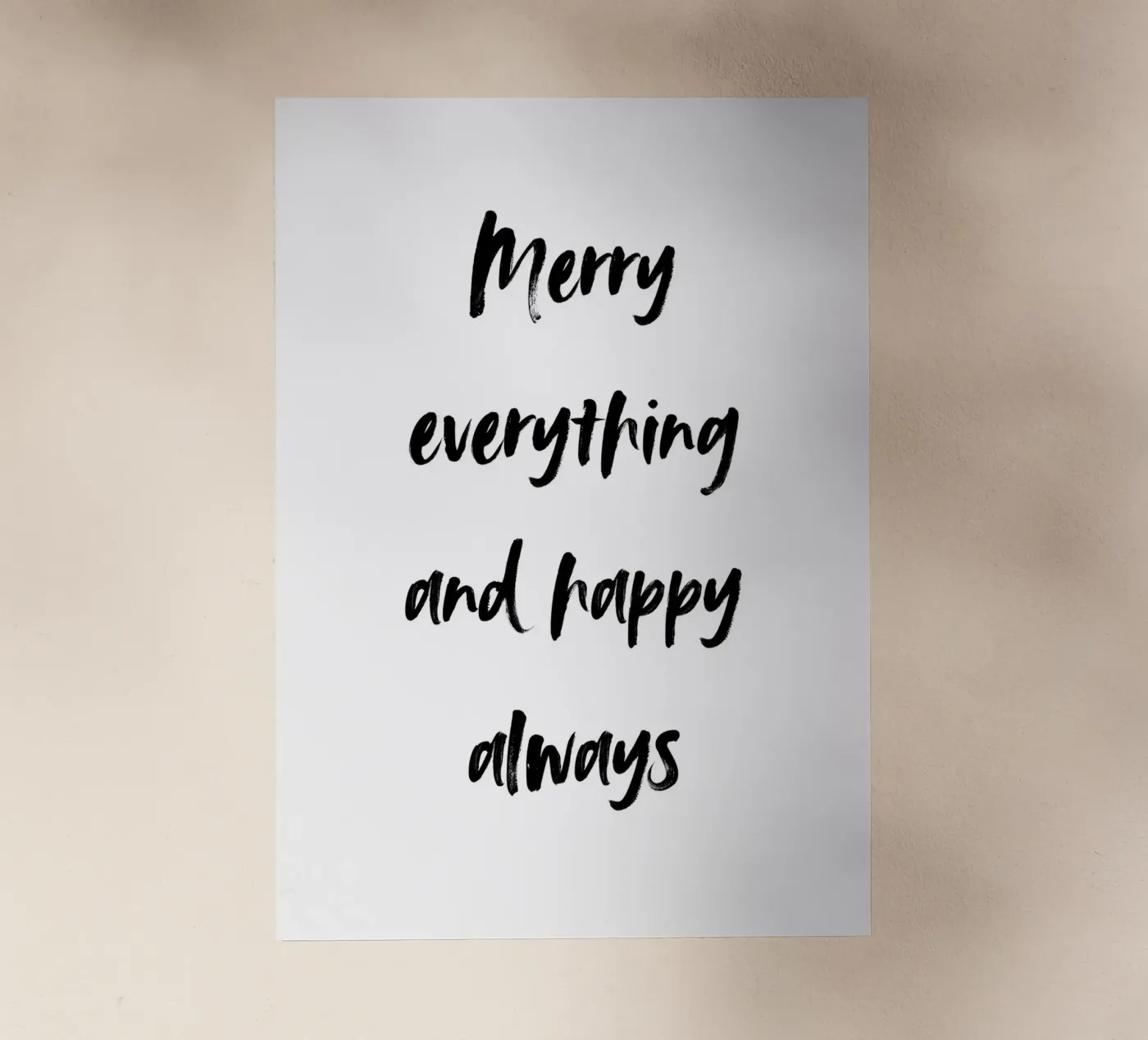 Merry everything and happy always Backlit Folie von HolidaysCandyWalls