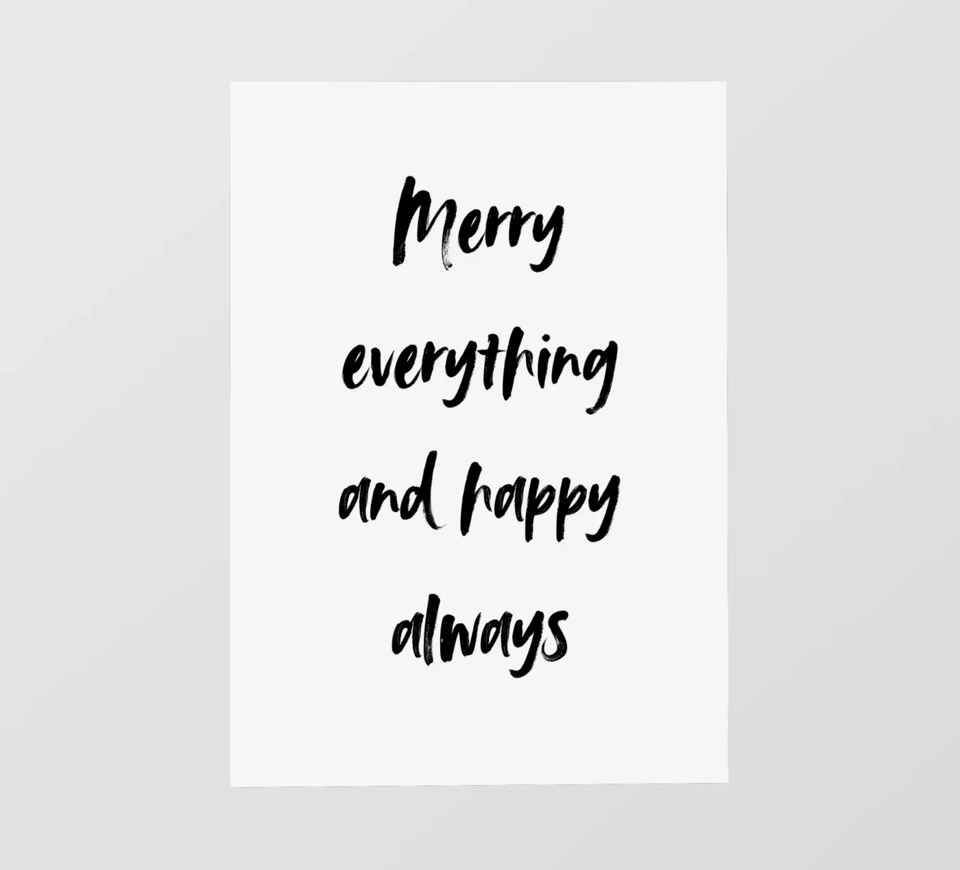 Merry everything and happy always Backlit Folie von HolidaysCandyWalls