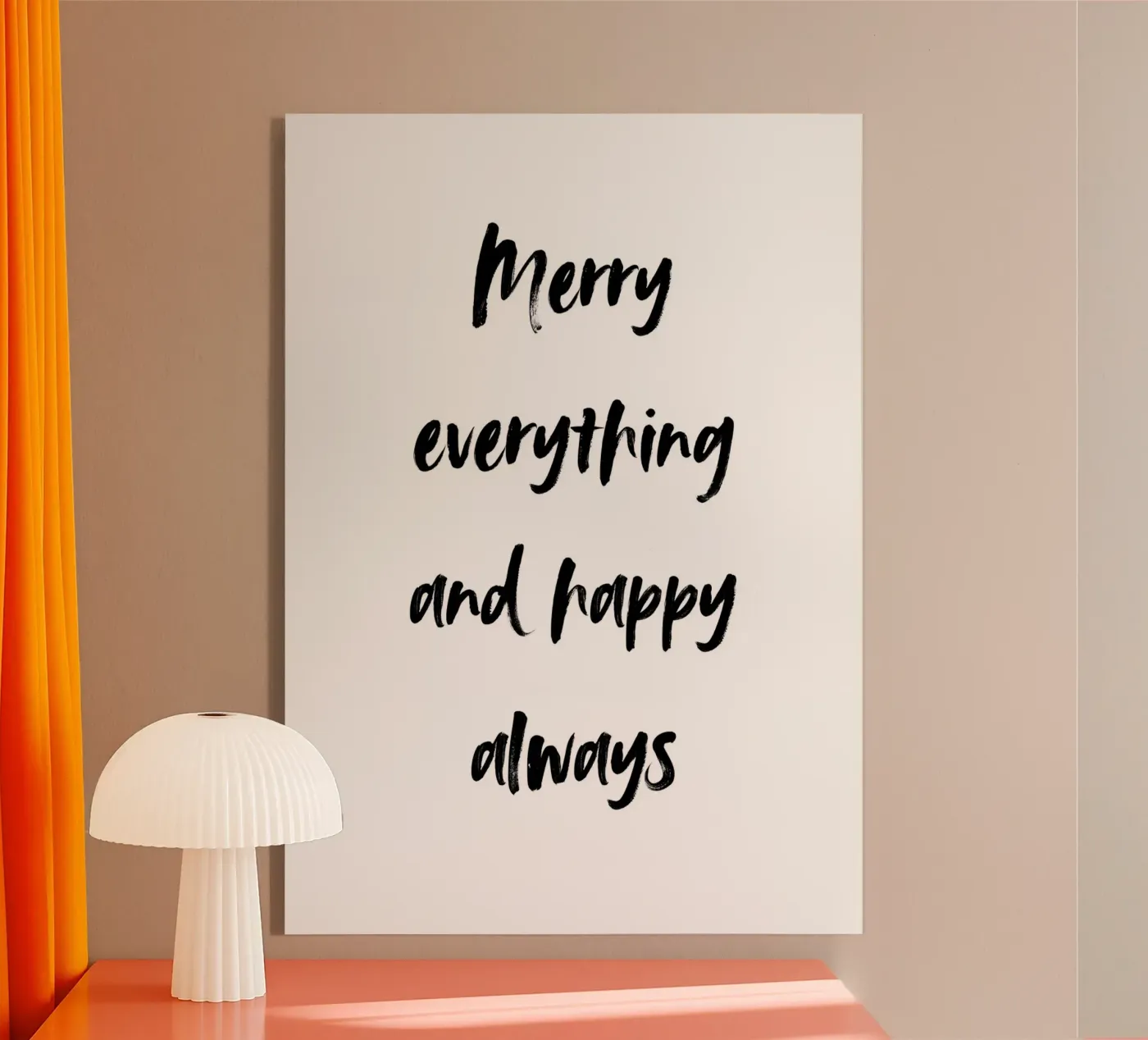 Merry everything and happy always Acryl-Glas von HolidaysCandyWalls
