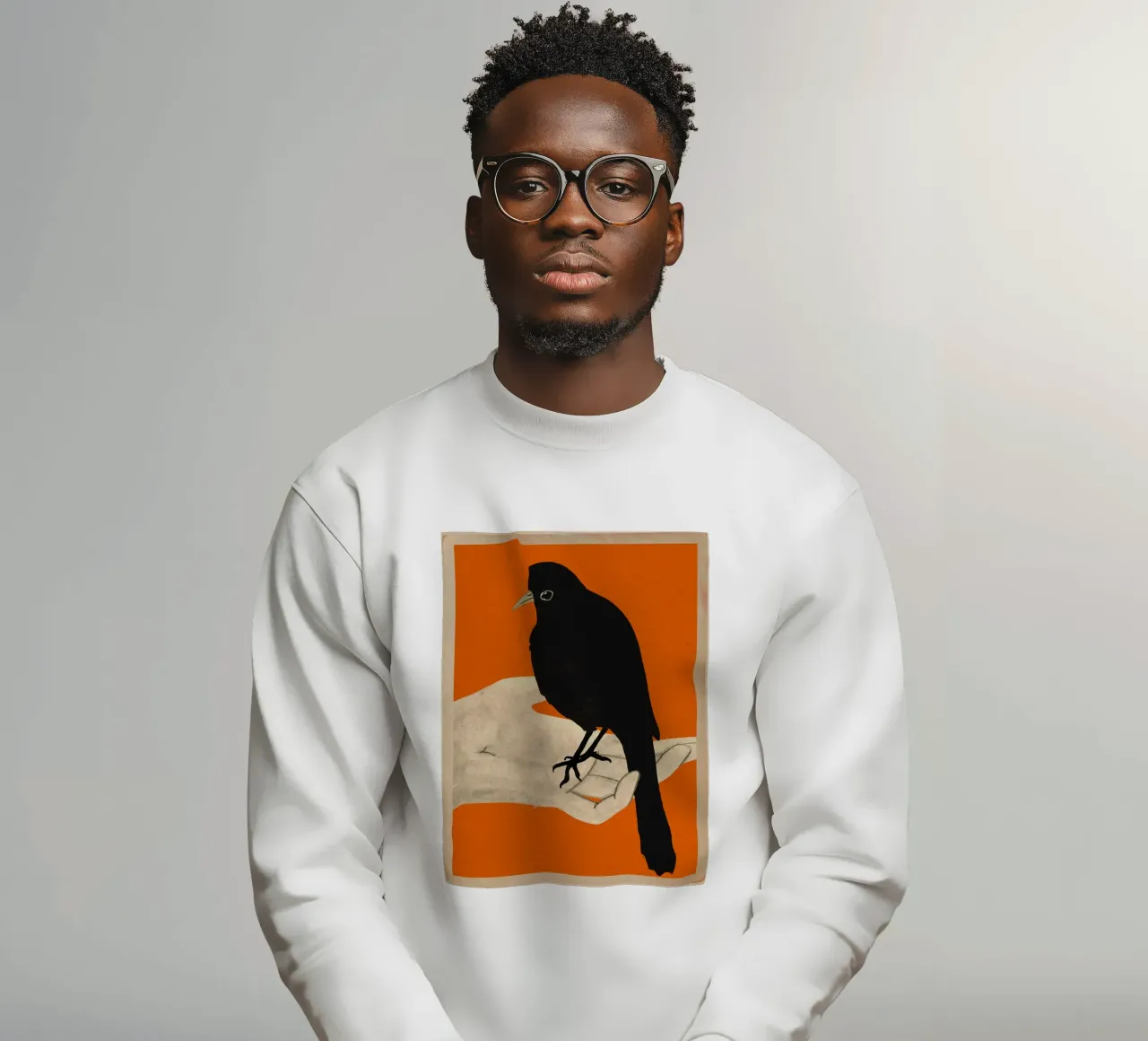 Uccello in mano felpa da M.A.Z.U.N.