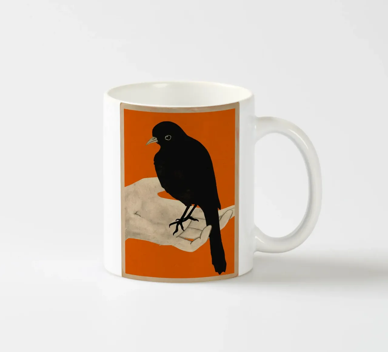 Uccello in mano tazza in ceramica da M.A.Z.U.N.