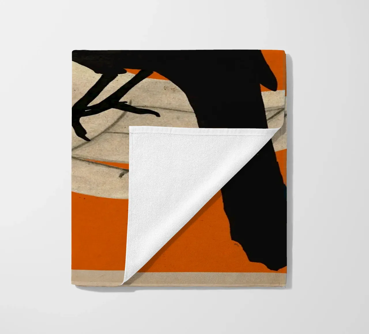 Uccello in mano telo mare da M.A.Z.U.N.