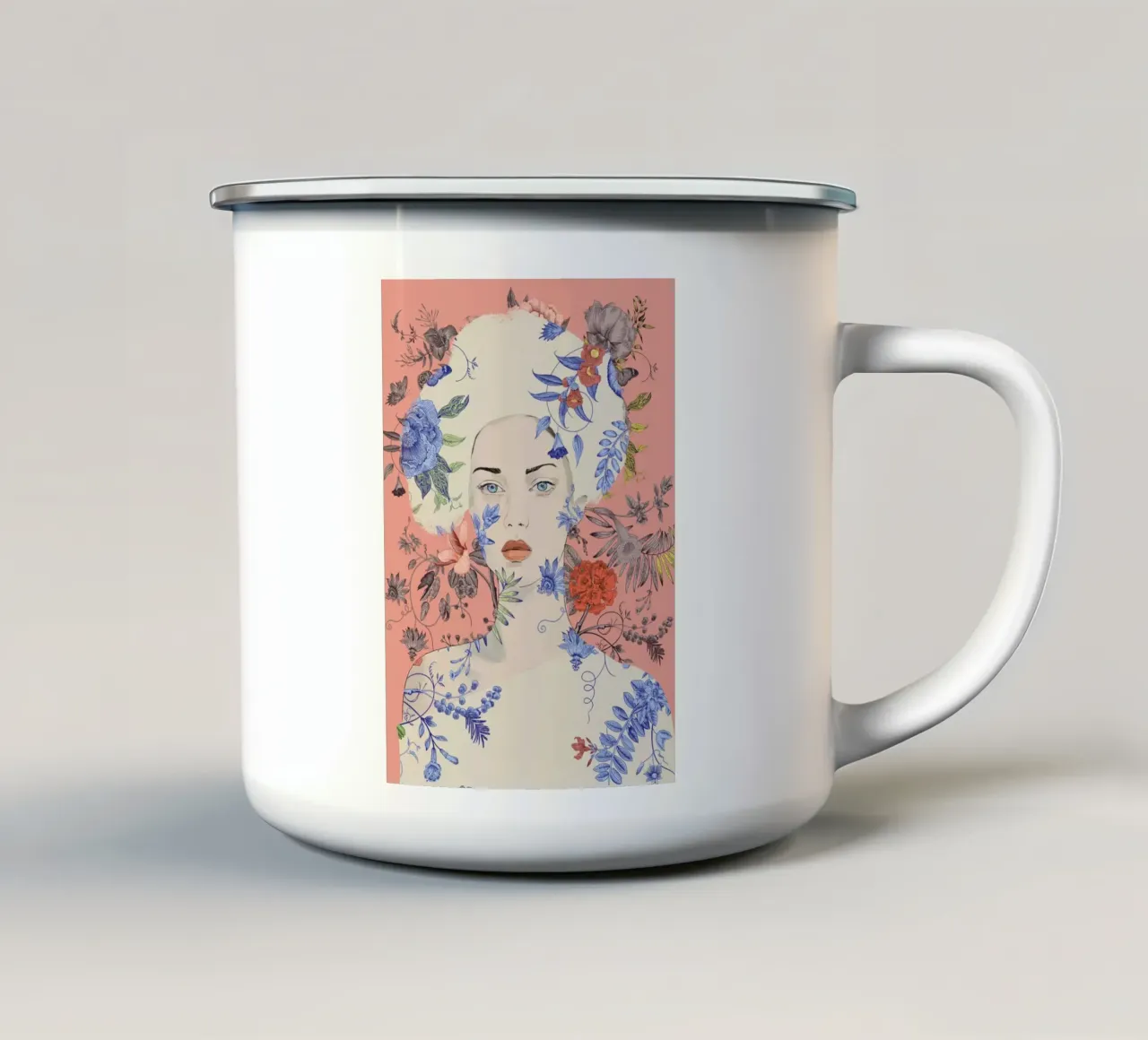 Fioritura 27 tazza in smalto da dada22