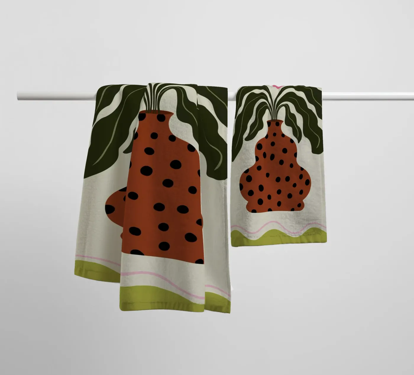 Grace towel by Miho Art Studio