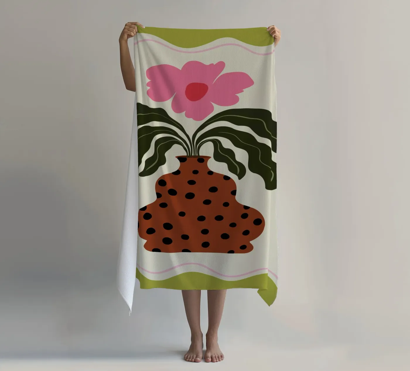 Grace strandhanddoek van Miho Art Studio