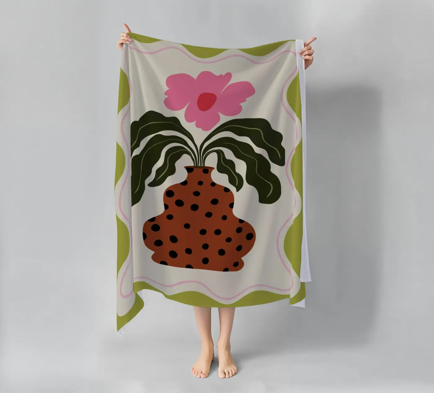 Grace strandhanddoek van Miho Art Studio
