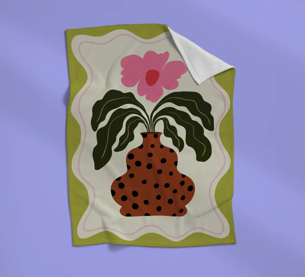 Anmut Fleecedecke von Miho Art Studio