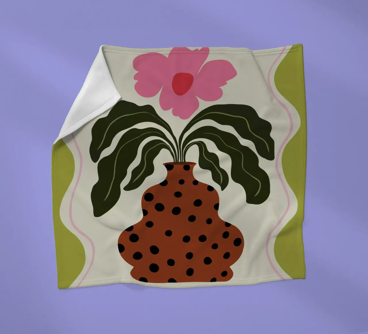 Anmut Fleecedecke von Miho Art Studio