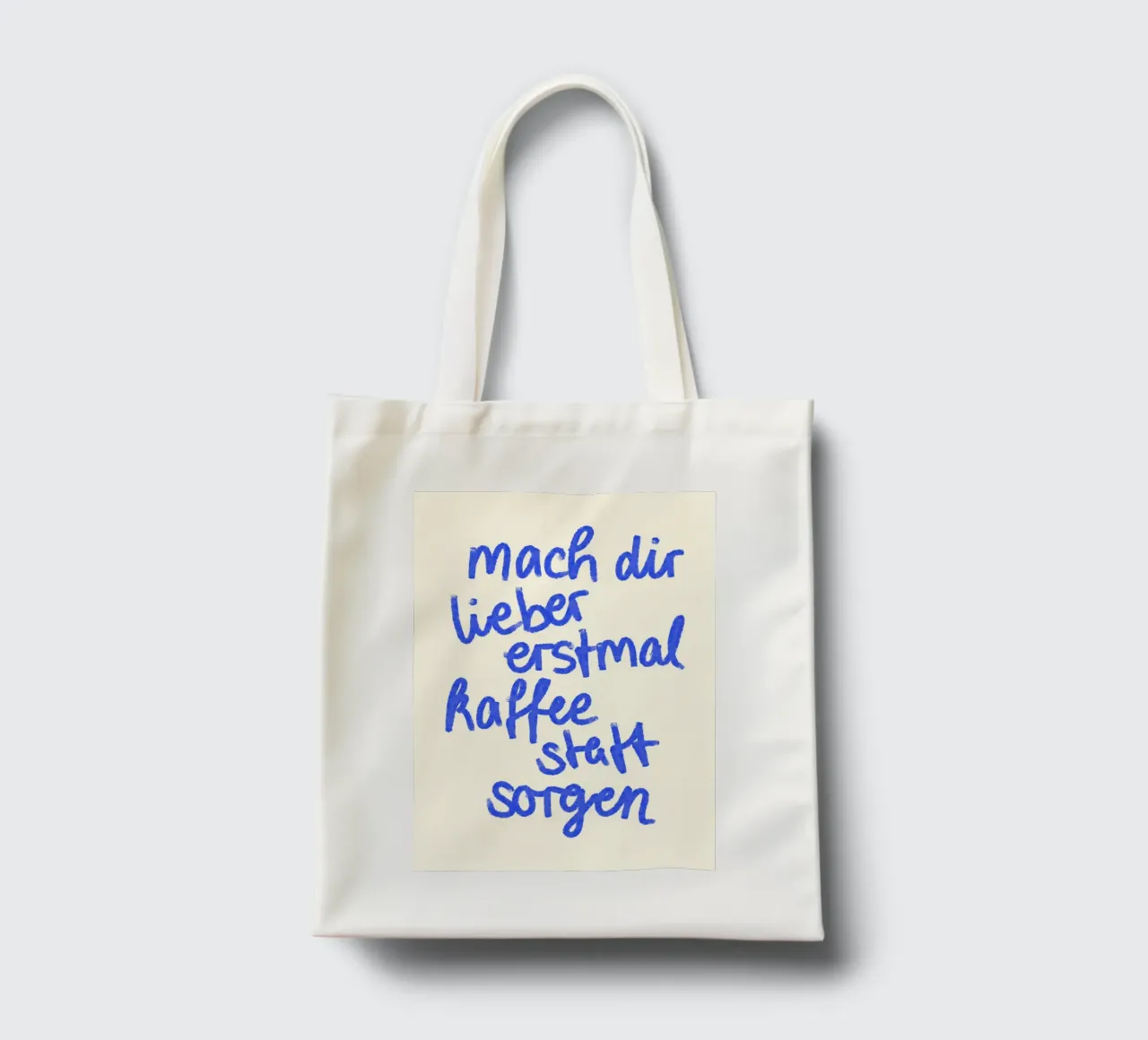 mach dir lieber erstmal kaffee statt sorgen borsa in juta da designlenamarie