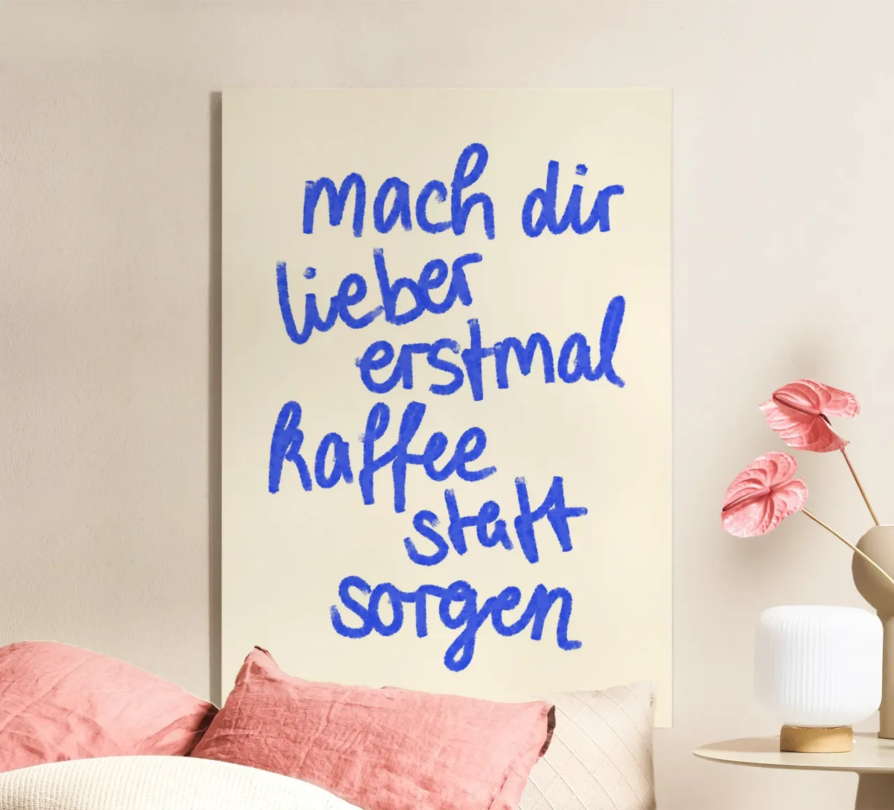 mach dir lieber erstmal kaffee statt sorgen plexiglass da designlenamarie