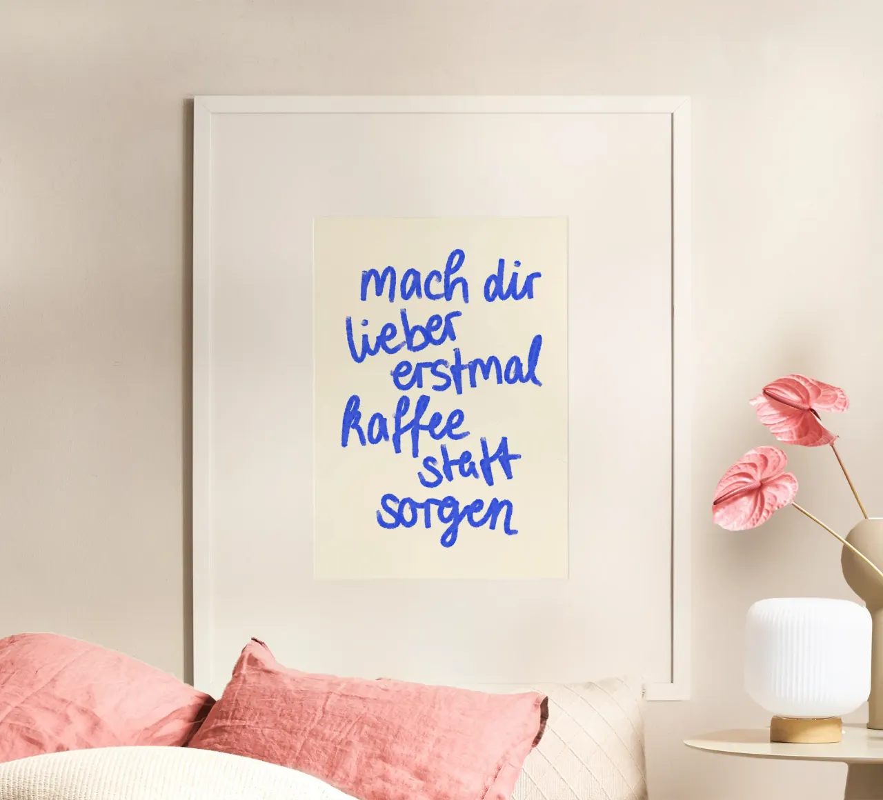 mach dir lieber erstmal kaffee statt sorgen carta hahnemühle da designlenamarie