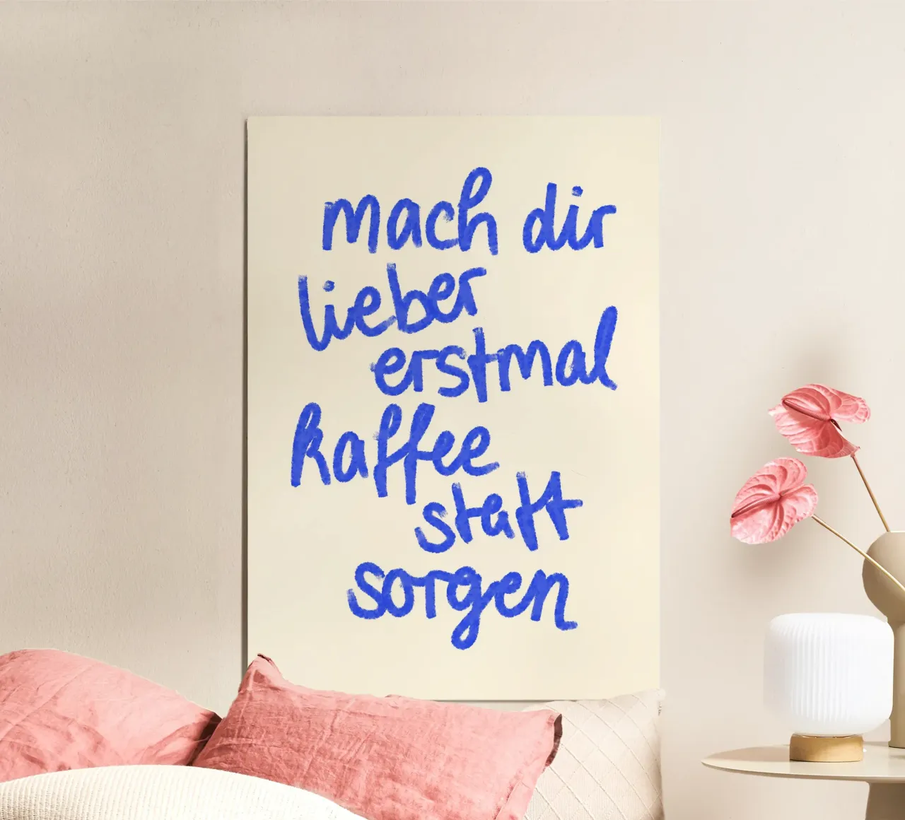 mach dir lieber erstmal kaffee statt sorgen carta hahnemühle da designlenamarie