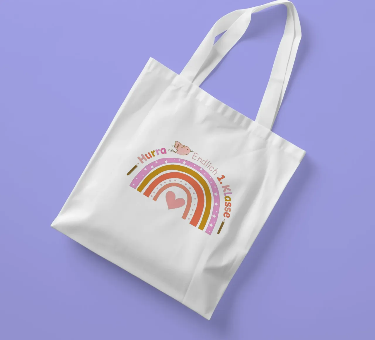 Finalmente la prima classe. Per i bambini di prima elementare, le studentesse borsa in juta da CalliLetters