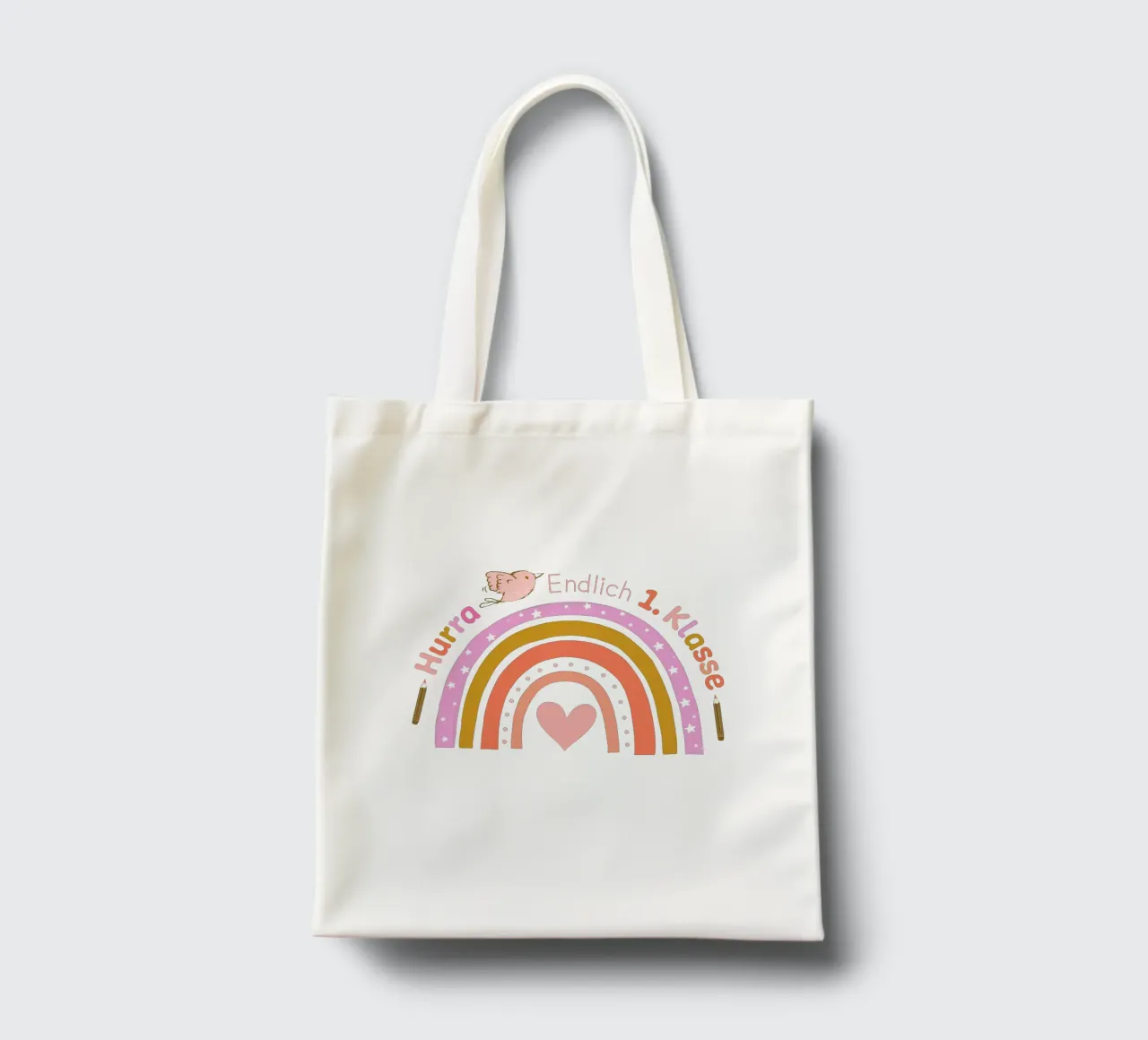 Finalmente la prima classe. Per i bambini di prima elementare, le studentesse borsa in juta da CalliLetters