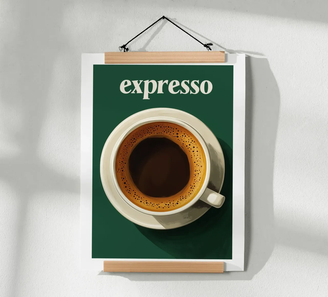 Espresso classico su verde intenso carta hahnemühle da Spice & Spoon Studio