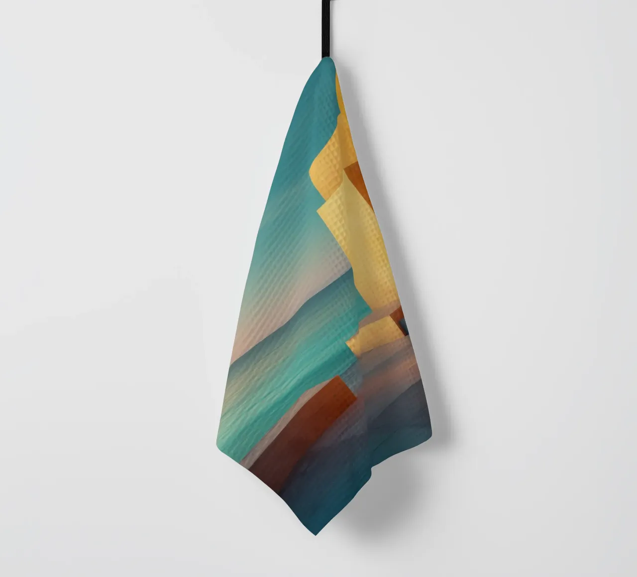 Affiche architecture méditerranéenne jaune torchon de Affiches Minimalistes